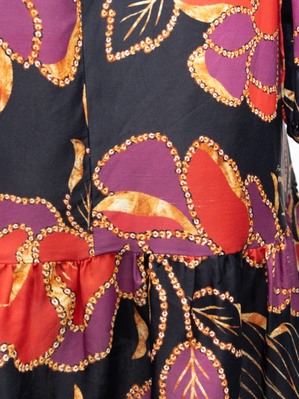 FARM Rio - Ruffled Floral-Print Crepe De Chine Mini Dress - Picture 5 of 11